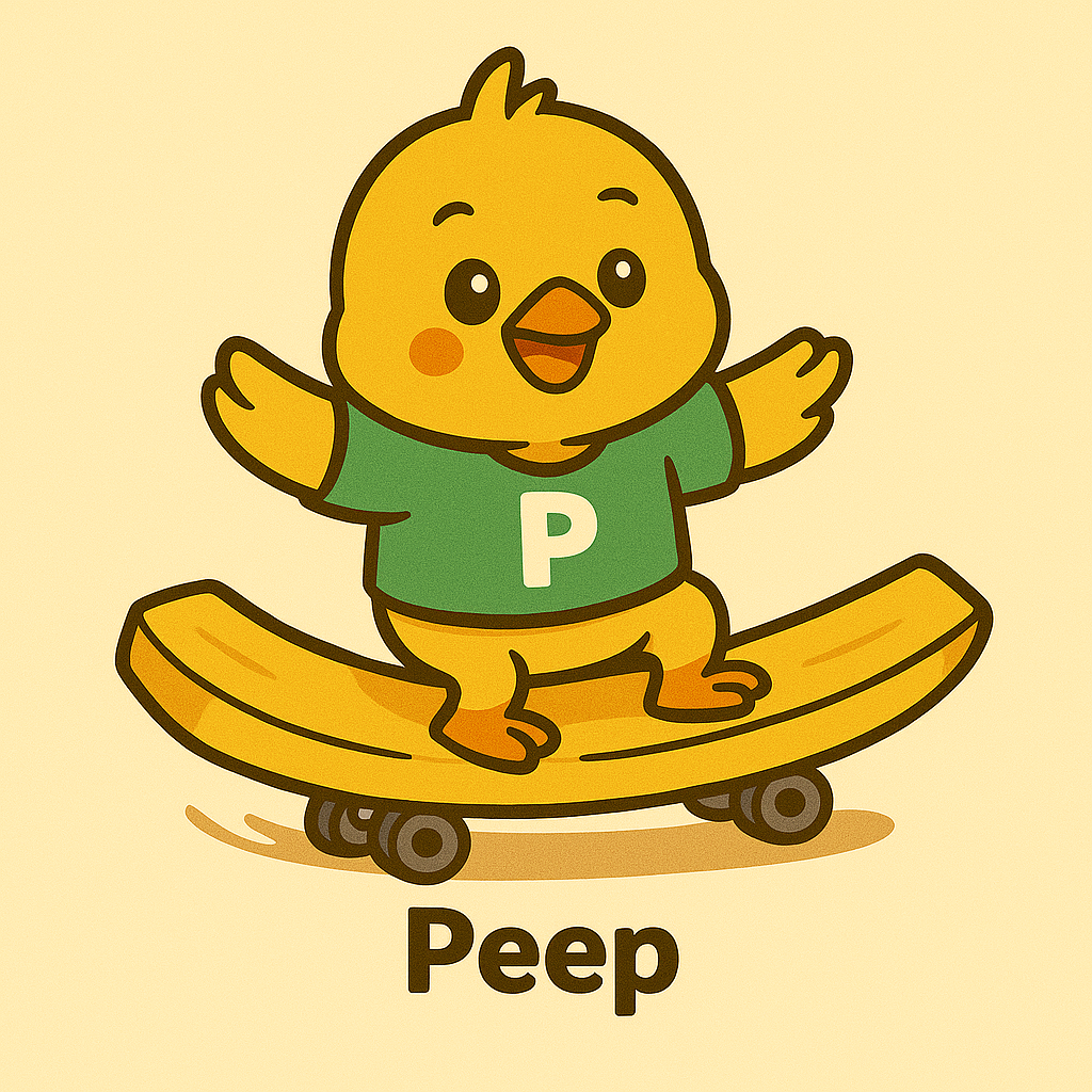 Peep mascot character art