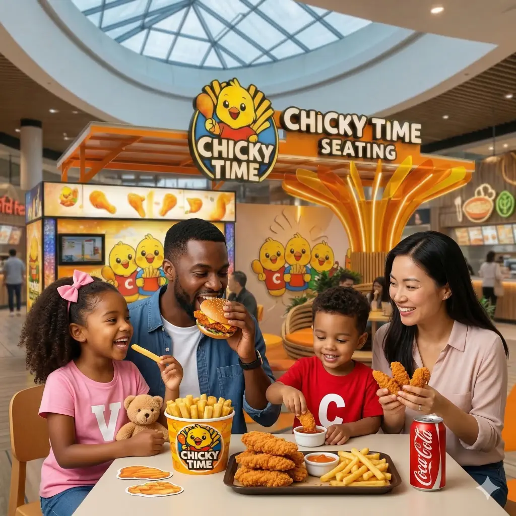 Family enjoying Chicky Time